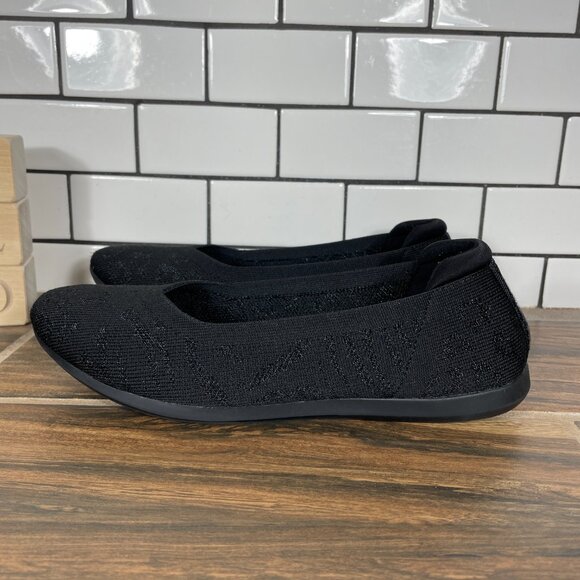 Clarks Carly Wish Womens 7.5 Shoes Black Tiger Print Slip On Cloudsteppers Flats - Picture 1 of 12